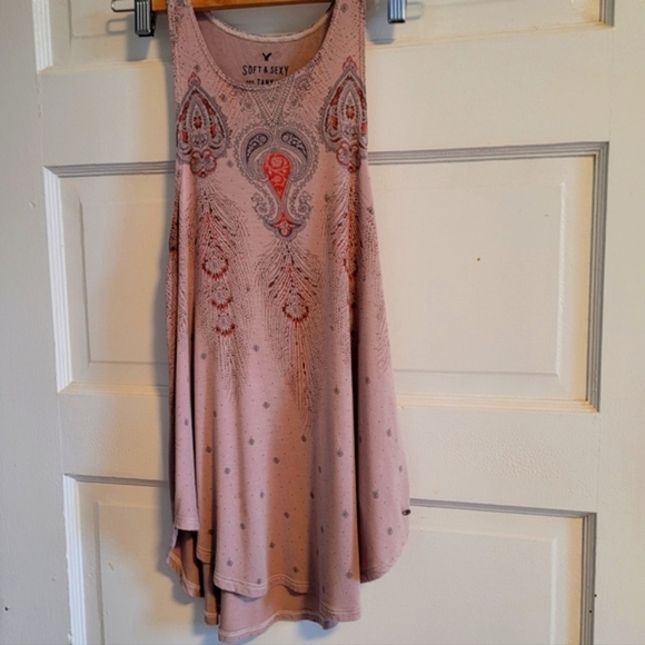AMERICAN EAGLE OUTFITTERS Soft & Sexy Tank Light Rosewood Pink - Picture 2 of 8